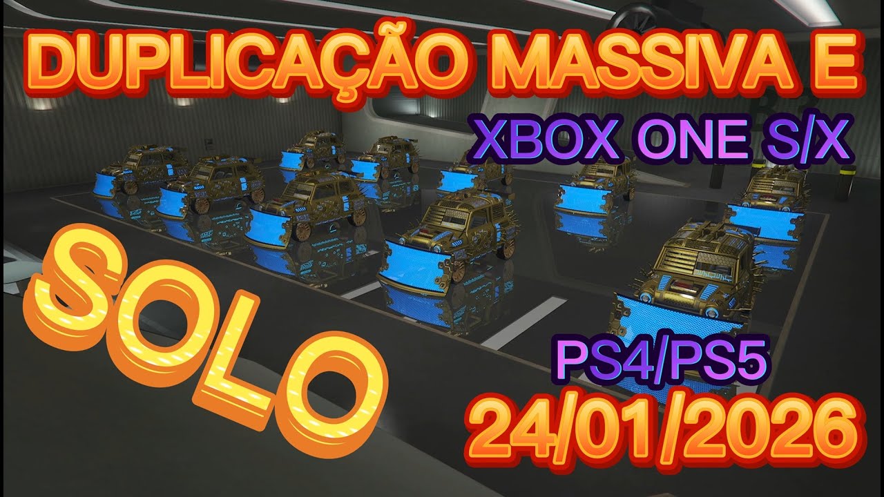💥GLITCH SOLO🔥 APÓS HOTFIX💥DUPLICAÇÃO SOLO E MASSIVO DE VEÍCULOS 💰XBOX ONE E PS5, PS4 🔥GTA V ONLINE