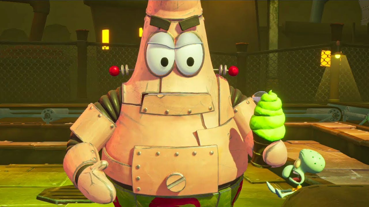 Let's Play Spongebob Schwammkopf Schlacht um Bikini Bottom Part 13 Bosskampf gegen Robo Patrick