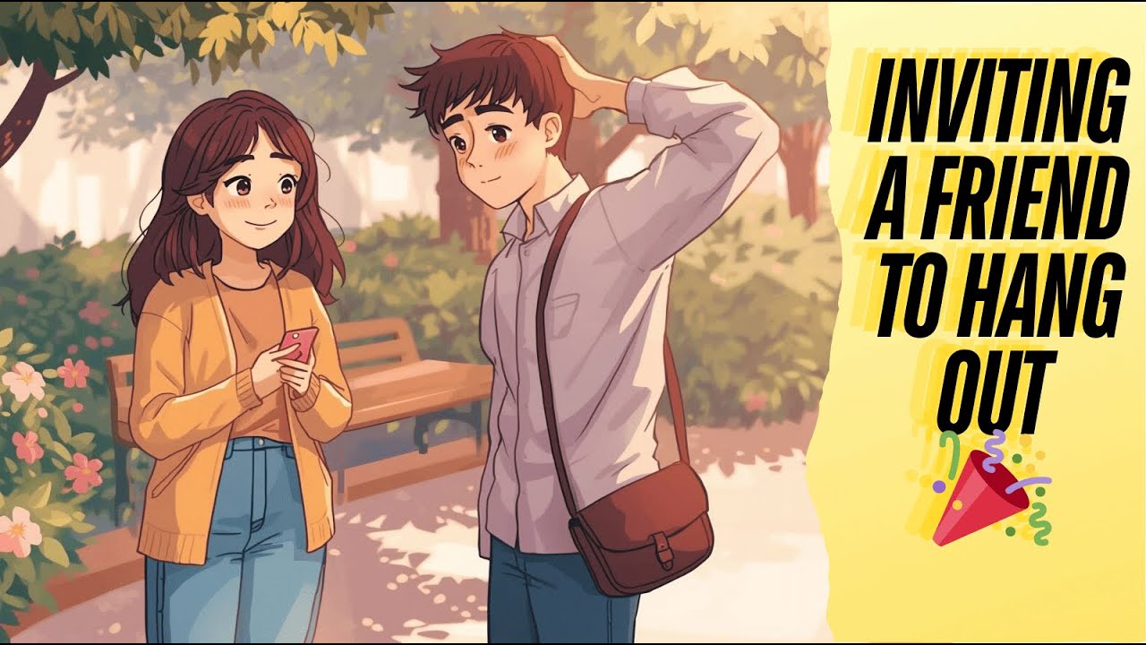 Inviting a Friend to Hang Out 🎉 | Easy English Conversation for Beginners (A1–A2)