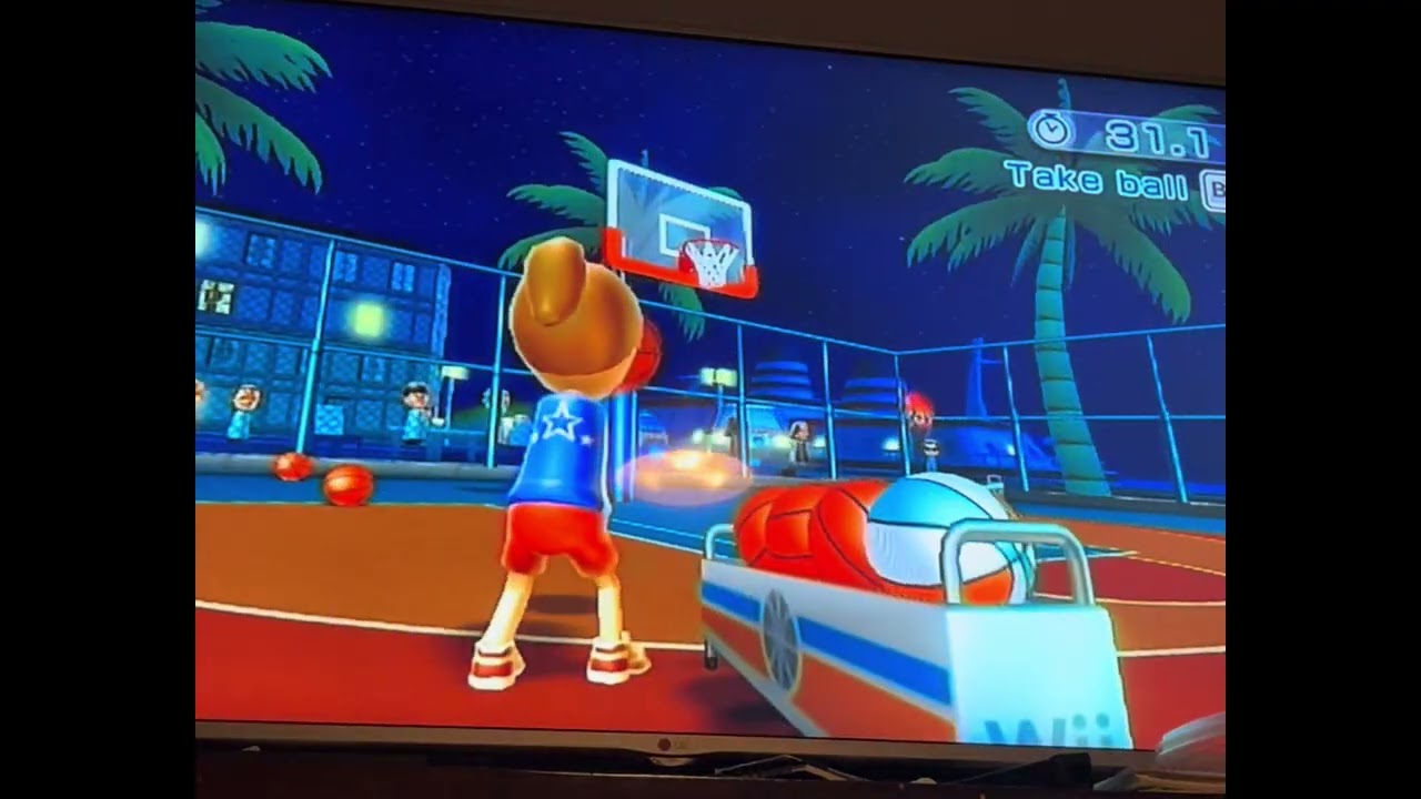 Wii sports resort  basketball ￼￼