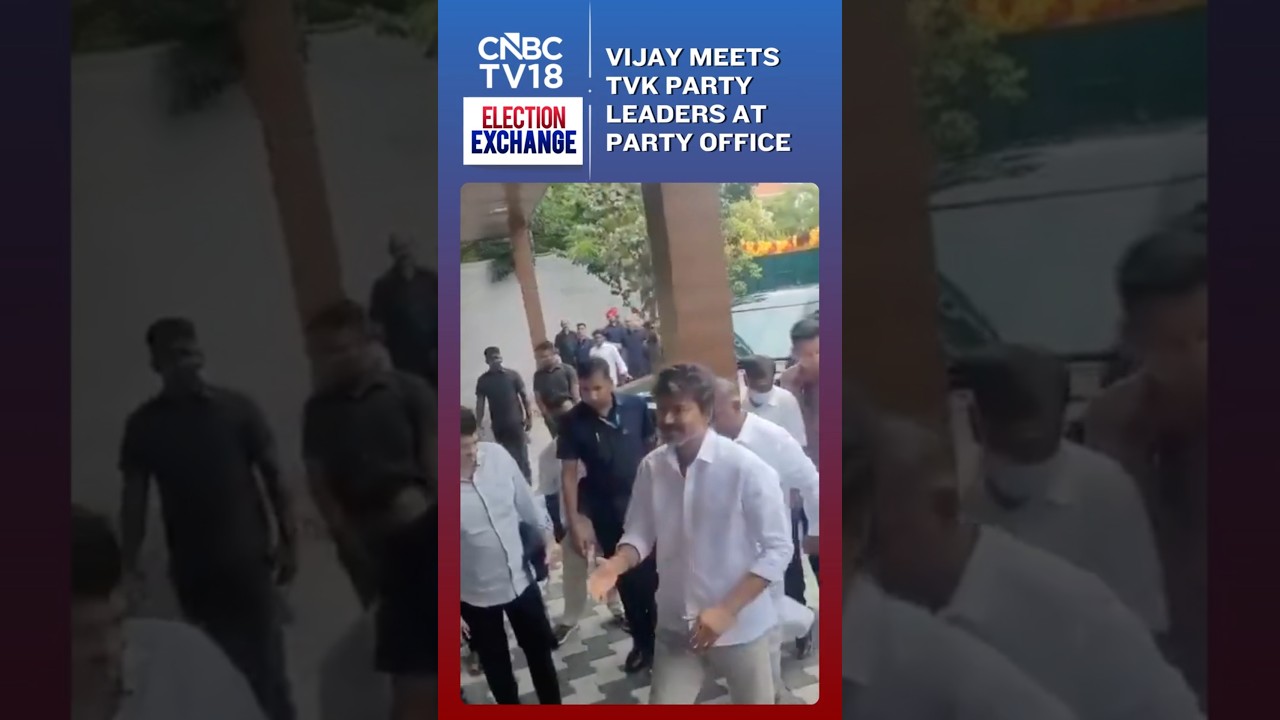 WATCH: Thalapathy Vijay Arrives at TVK Office After a Historic Win, Meets With Elected MLAs | N18S