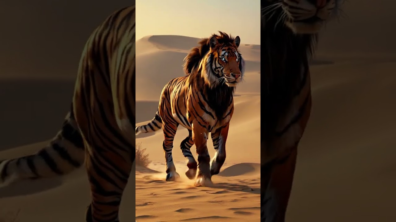 Tiger-Horse Hybrid: The Ultimate Predator in Motion! 🐅🐎🔥