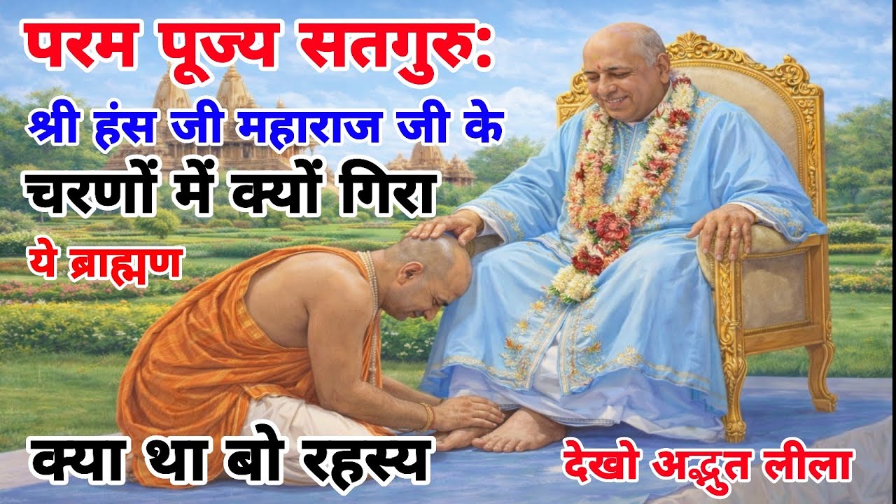 परम सतगुरु हंस जी महाराज ने  क्या सुना दिया/एक पंडित बन गया संत//हंस महाराज जी सत्य घटना//
