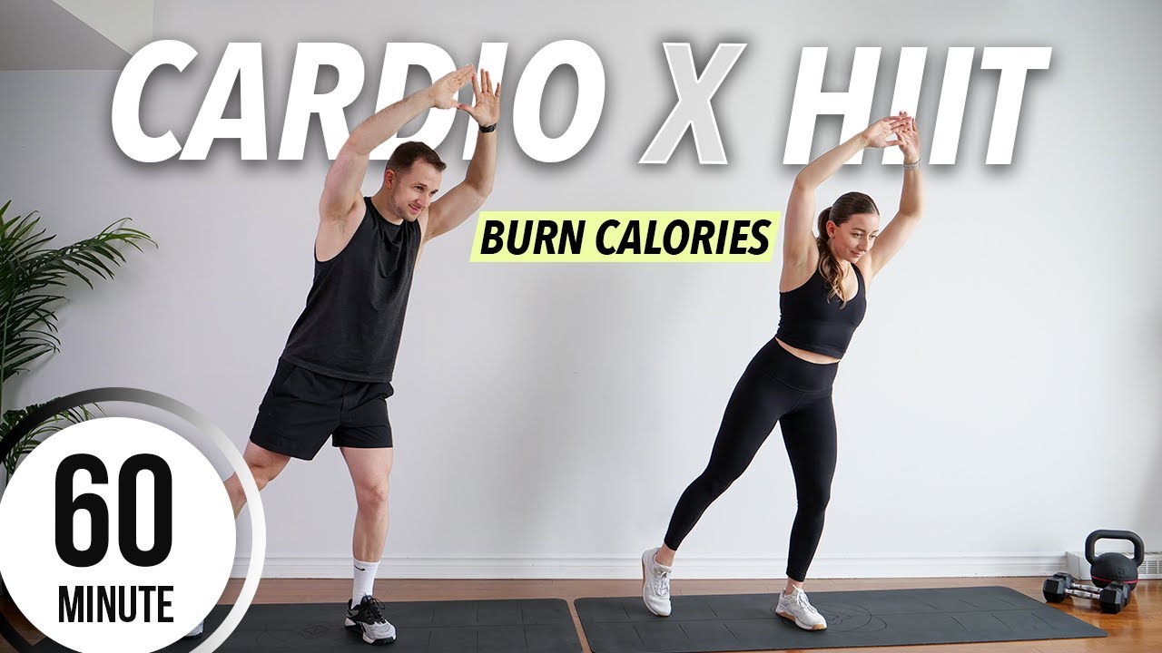 1 HOUR Full Body CARDIO HIIT Workout –  Burn 1000 calories (No Equipment, No Repeat)
