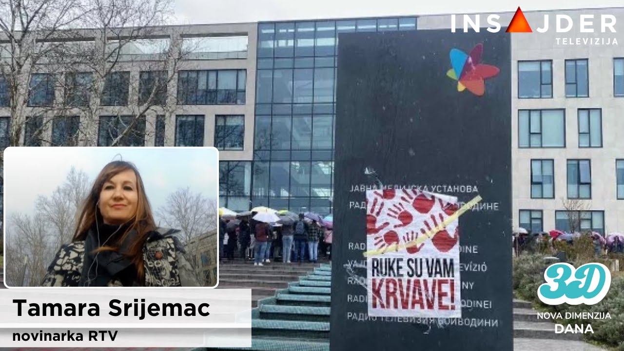 Novosadski studenti blokiraju zgradu RTV-a u Novom Sadu