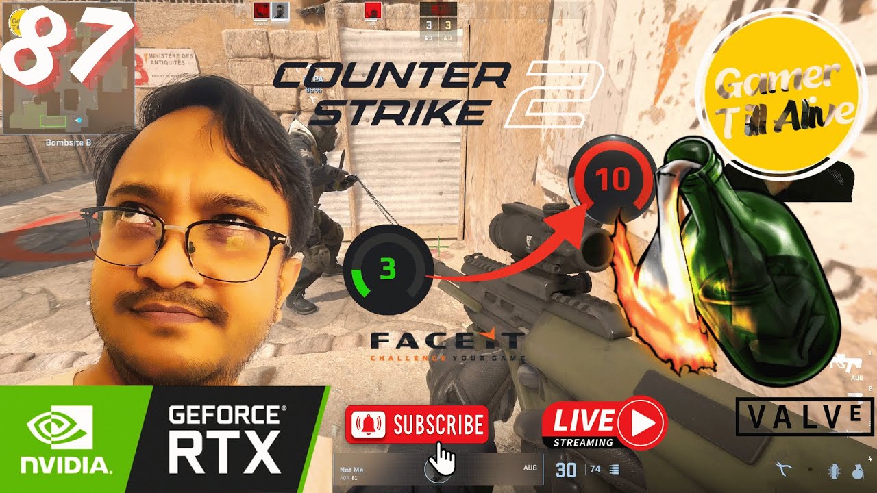 CS 2 Gameplay 87 Live SOLOQ #cs2 #cs2gameplays #cs2clips #cs2moments #cs2india #cs24klive #faceit