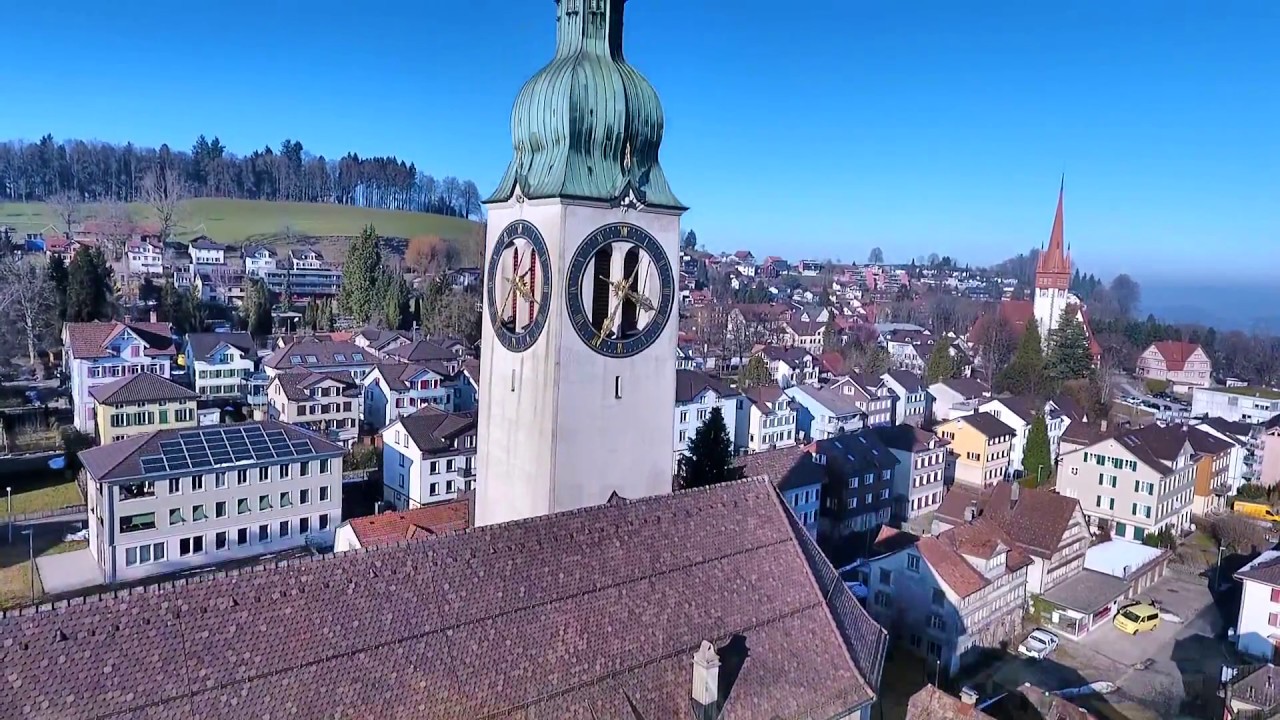 Degersheim und Wolfensberg aus der Luft  Februar 2017