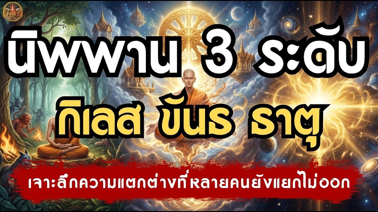 นิพพาน 3 ระดับ   ต่างกันอย่างไร ความแตกต่างระหว่างการดับกิเลสและการดับขันธ์  | เรื่องเล่าชาติสุดท้าย