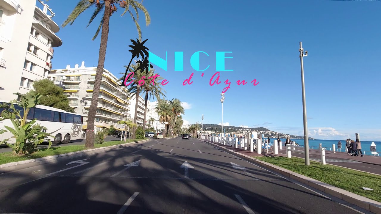 DRIVING NICE SAINTE-MARGUERITE TO ACROPOLIS 🇫🇷 4K⁶⁰