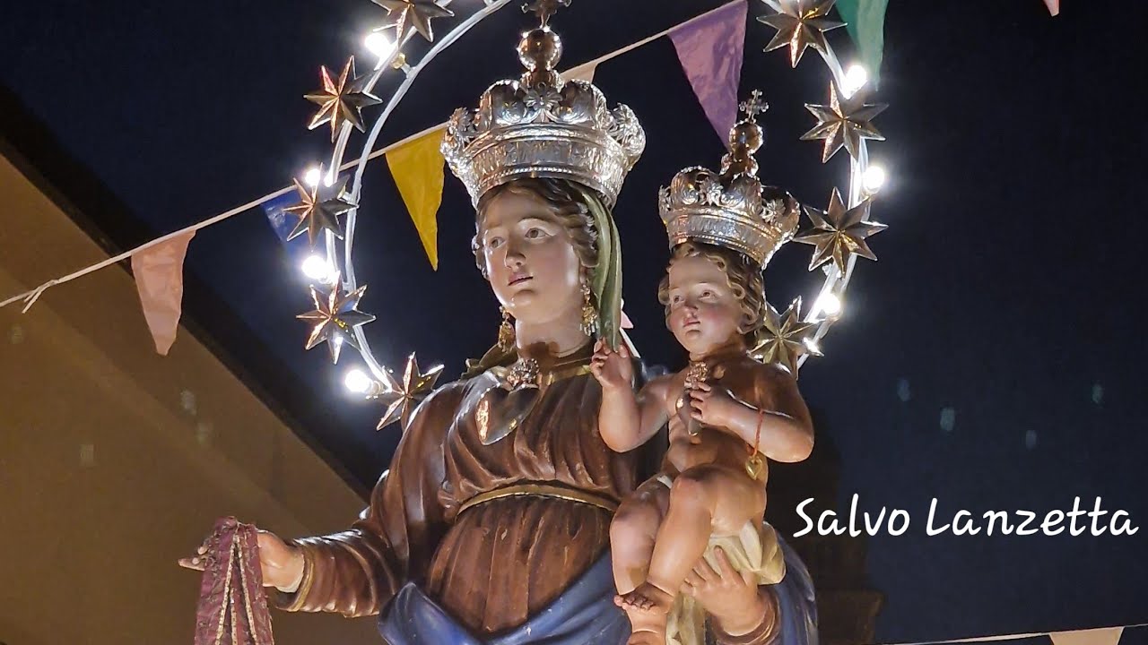 CARINI (PA) - PROCESSIONE DI MARIA SS. DEL CARMINE (4K) 16/07/2023