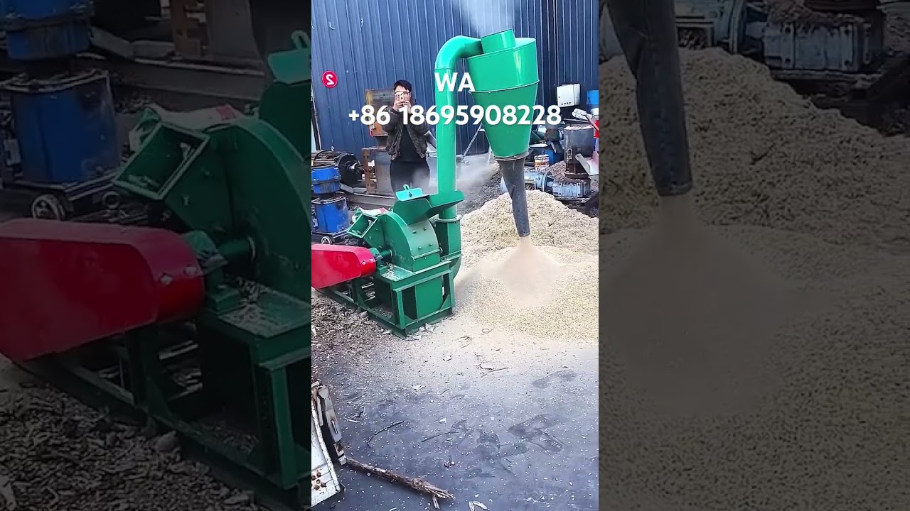 frantoio per trucioli di legno, frantoio per legno di tronchi d'albero