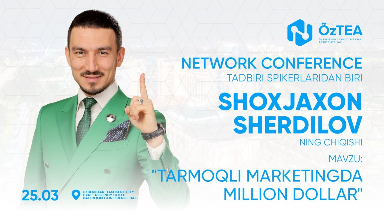 Tarmoqli Marketingda MILLION Dollar ishlab topish | SHOXJAXON SHERDILOV