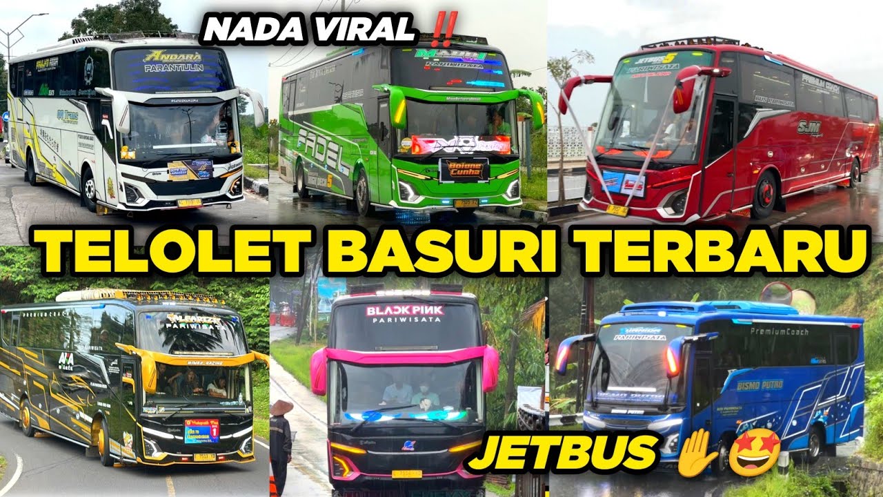 Kompilasi Telolet Bis Basuri Ter-Asyik di Indonesia!! Artis bus jetbus 5 Semua