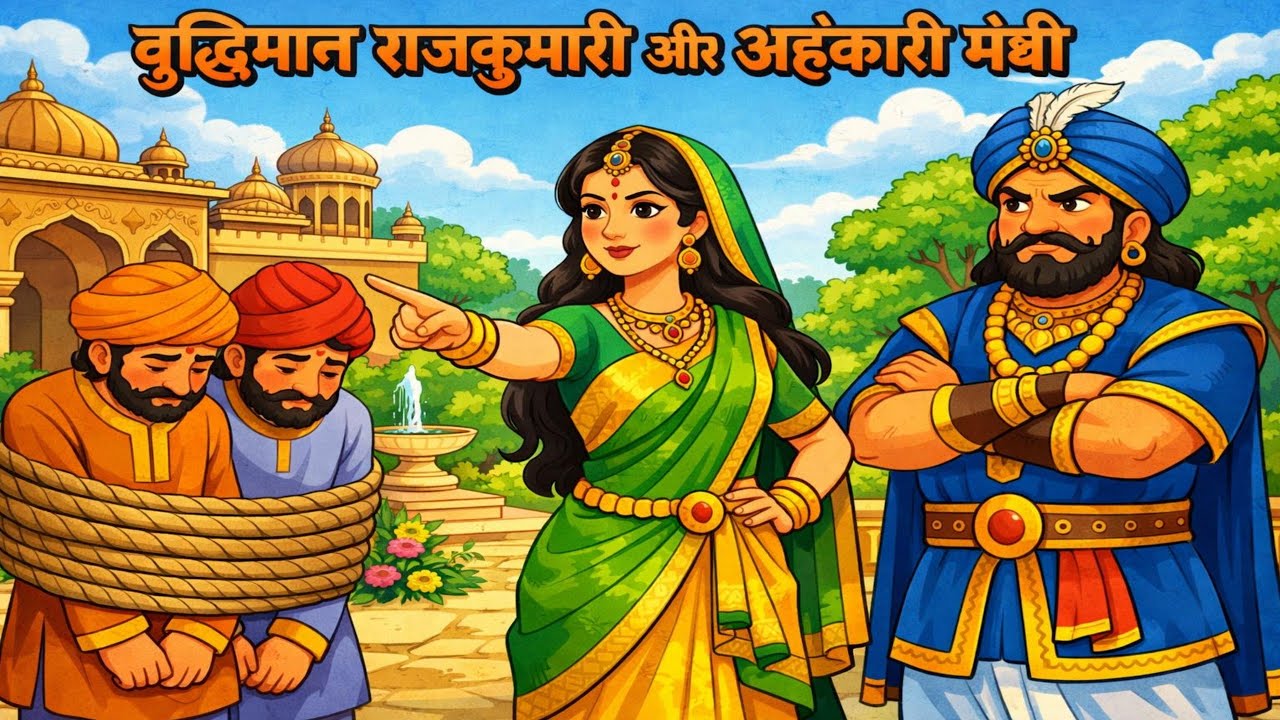 बुद्धिमान राजकुमारी और अहंकारी मंत्री || buddhiman Rajkumari aur ahankari mantri || moral story.