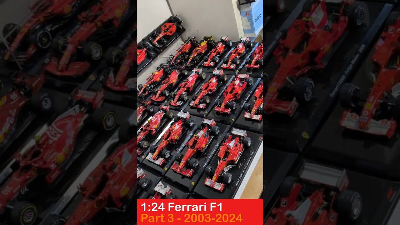 Ferrari F1 Models 2003-2024: 1:24 Evolution + Close-Ups on Details