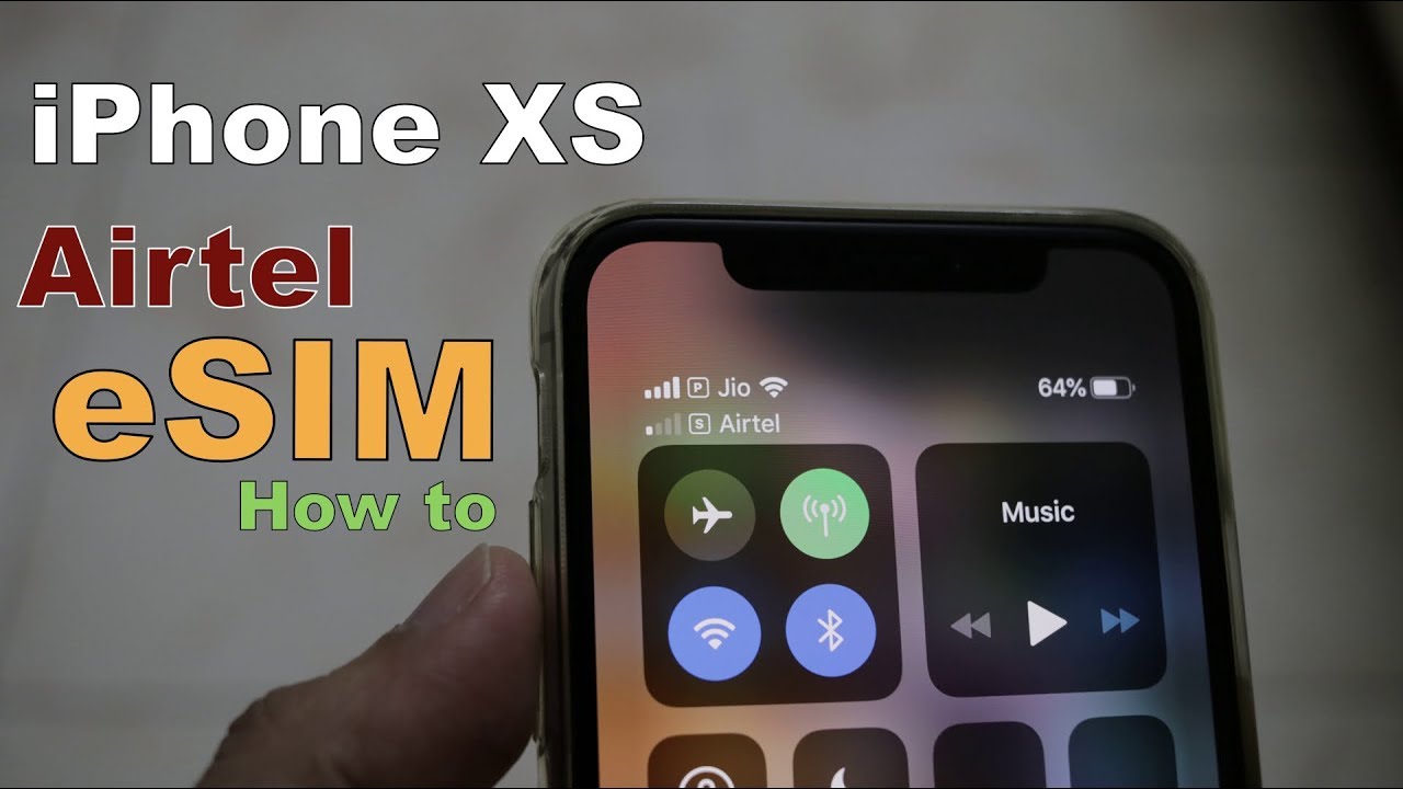 Apple iPhone XS how to setup Airtel eSIM / Jio eSIM