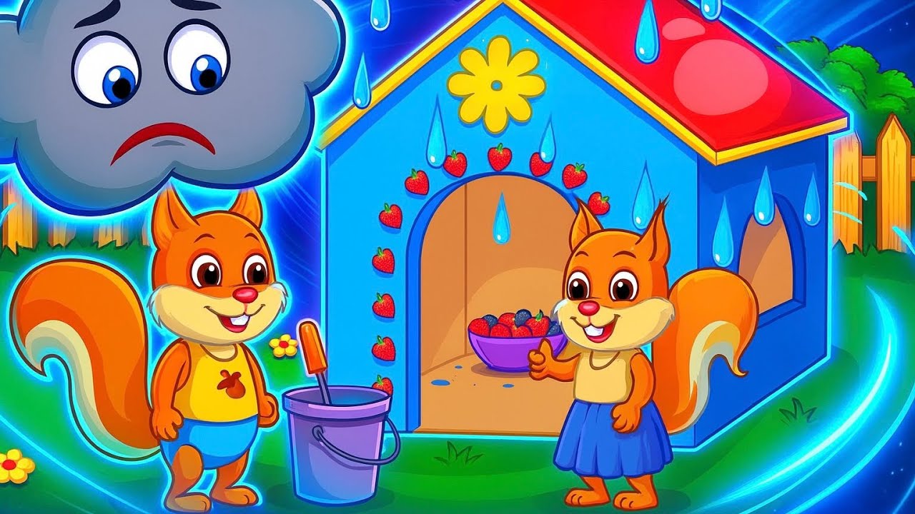 Bridie Squirrel in English - NO DARK CLOUDS 😄☁️❌ - Cartoon for Kids 4K