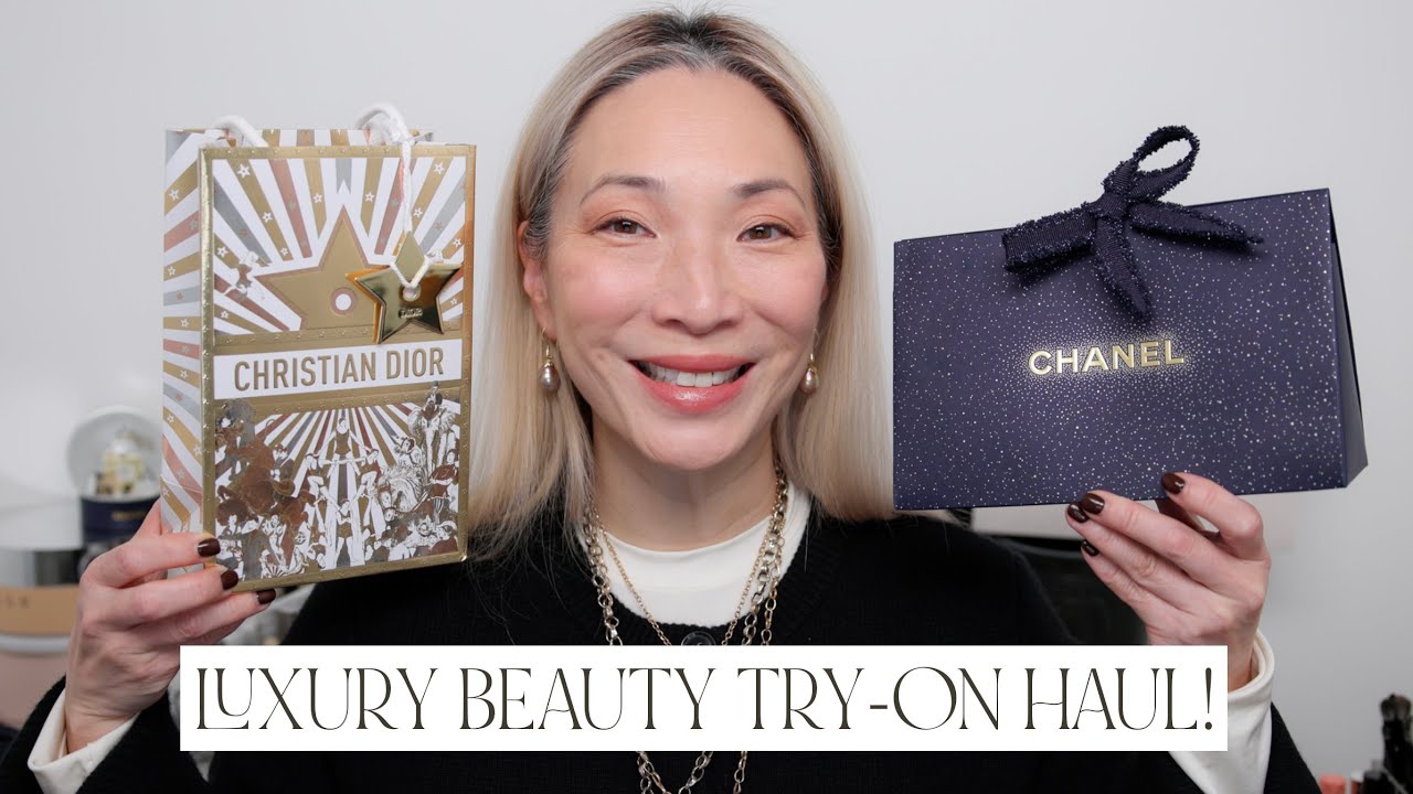 LUXURY BEAUTY TRY-ON HAUL! Chanel | Dior | Chantecaille