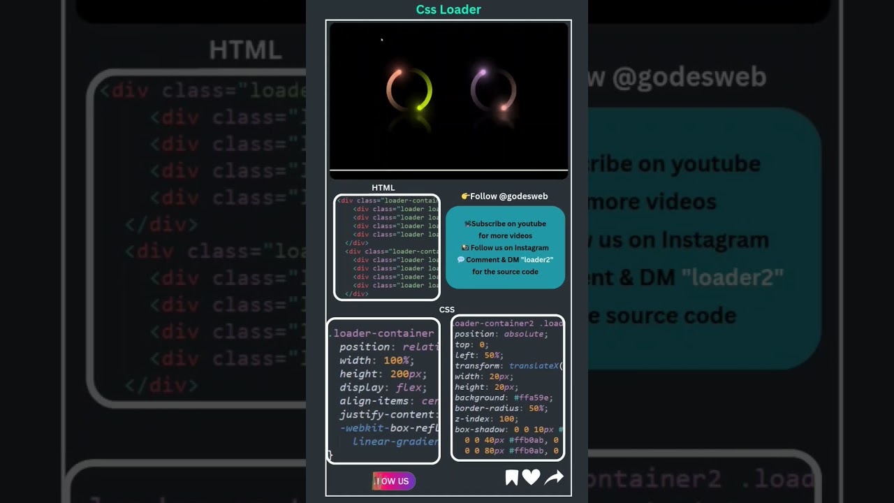 How to Create CSS Loader Animation | HTML & CSS Beginner Project | CSS Tutorial