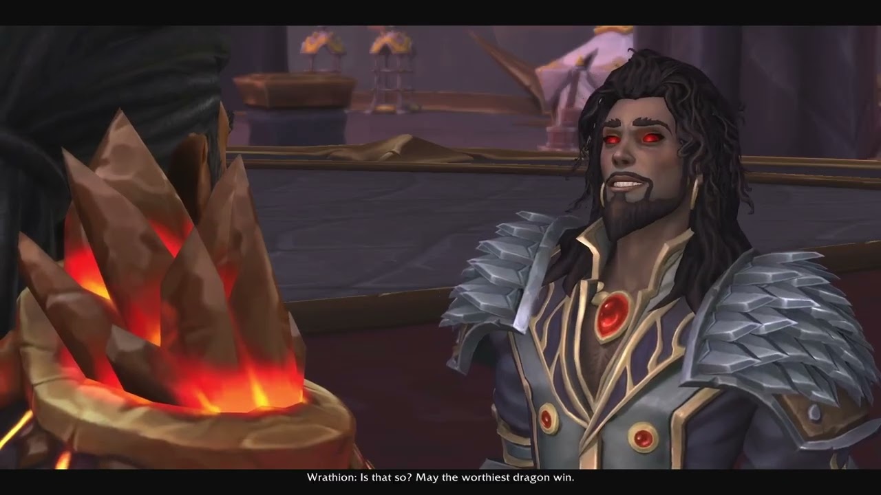 World of Warcraft Cinematic Cutscene Wrathion meets Sabellian and Reactivates the Oathstones