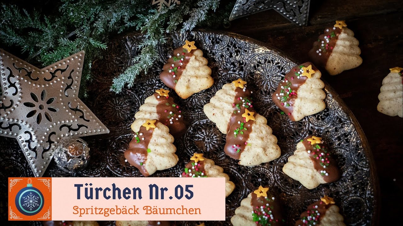 Türchen Nr.05/ Spritzgebäck-Bäumchen/ Bester Spritzgebäckteig/ Mein Adventskalender 2020