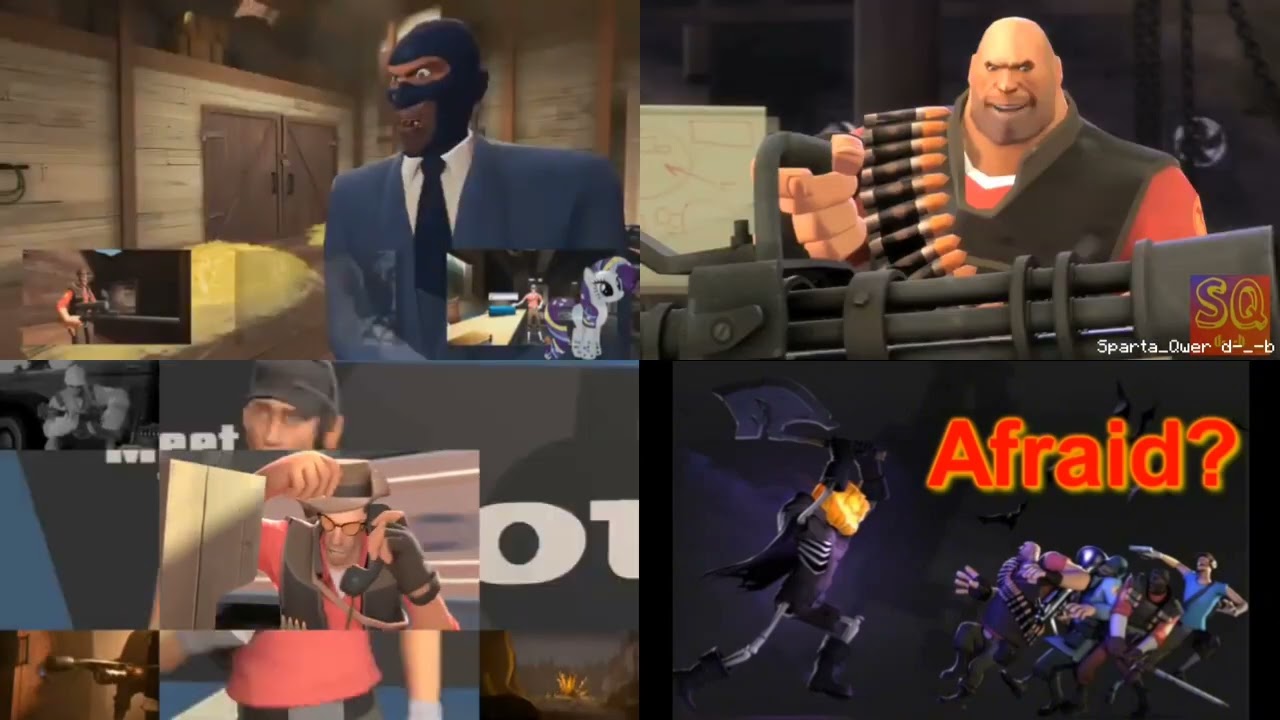 Sparta Remix Quadparison (TF2 Edition)