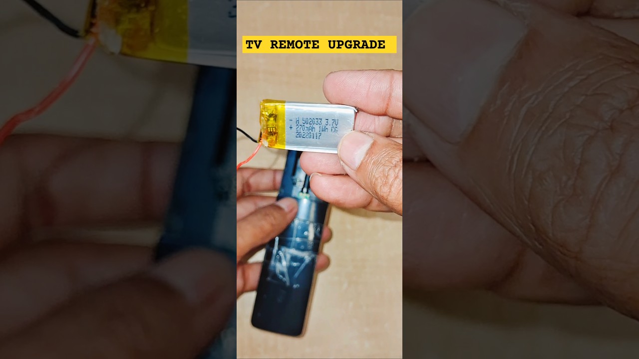 How to Upgrade TV Remote | TV Remote Without Dry Cells | Rechargeable TV Remote #tvcontrol