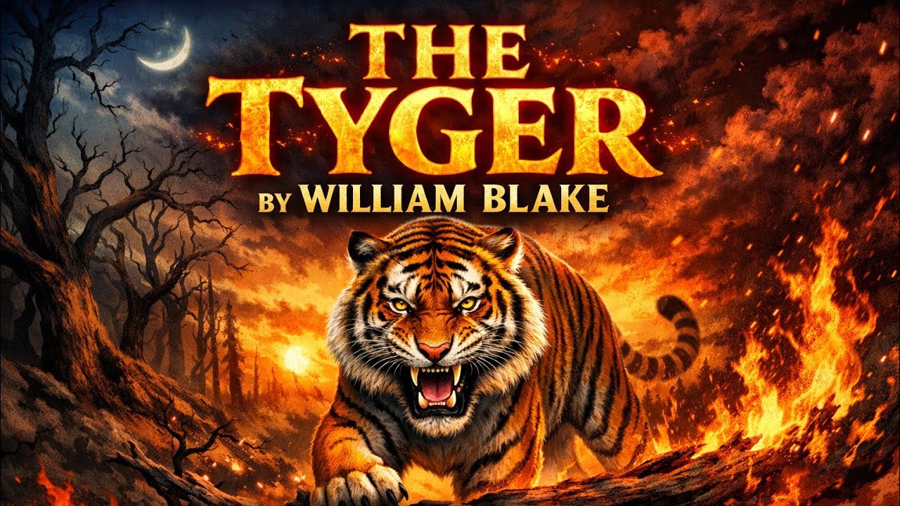 THE TIGER BY WILLIAM BLAKE FULL POEM EXPLANATION IN HINDI 