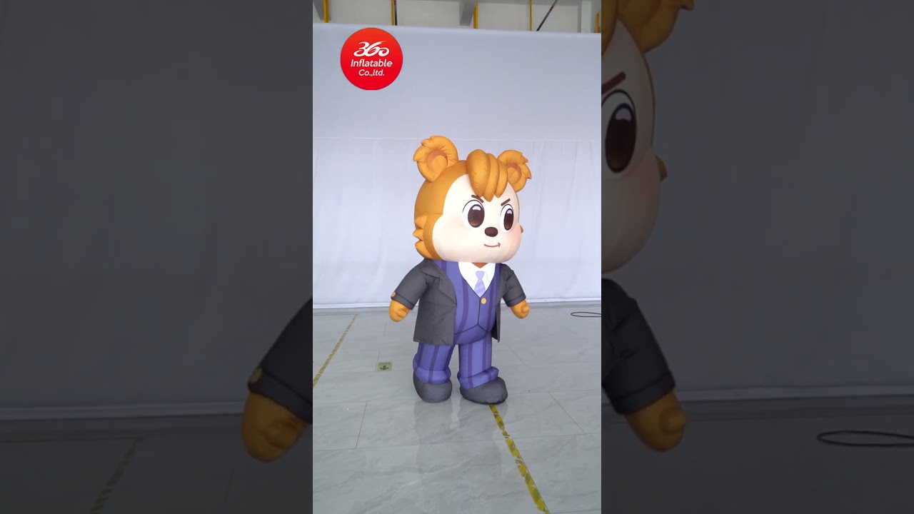 Cute little bear in a suit #inflatables