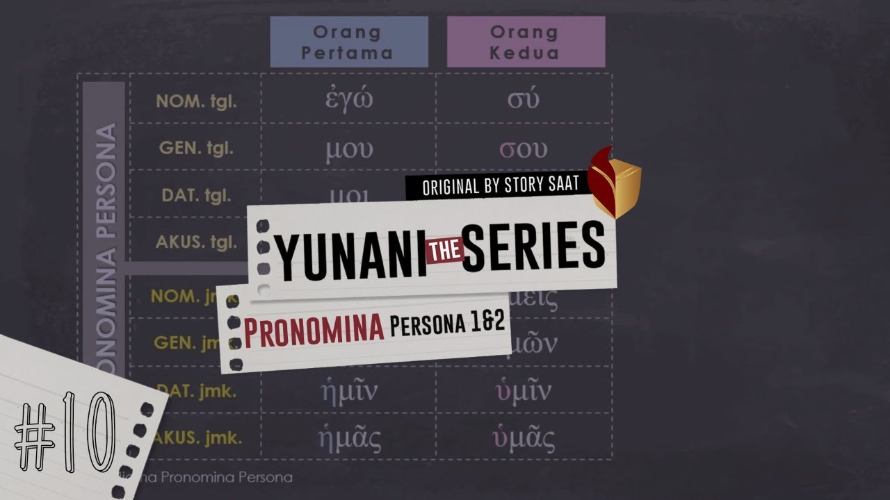 Ep. 10 Pronomina Persona 1 dan 2 - #YunaniTheSeries!