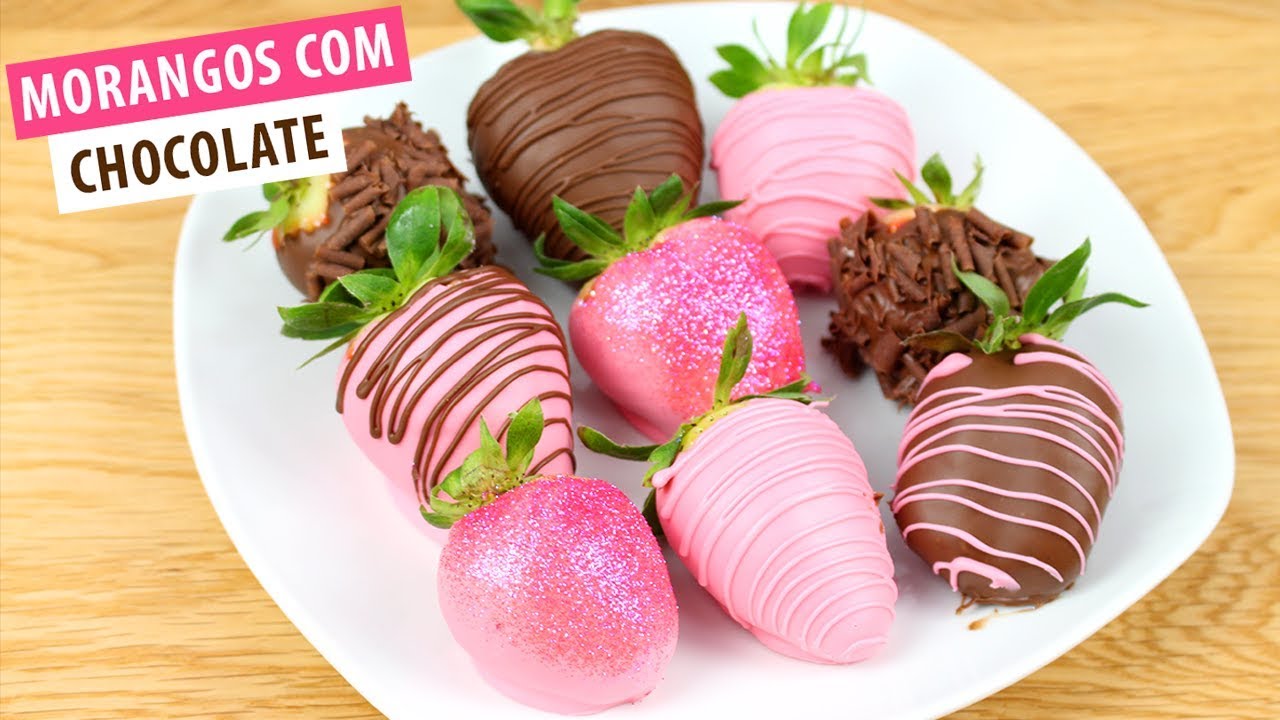 MORANGOS DECORADOS COM CHOCOLATE | FÁCIL E DELICIOSO| CAKEPEDIA