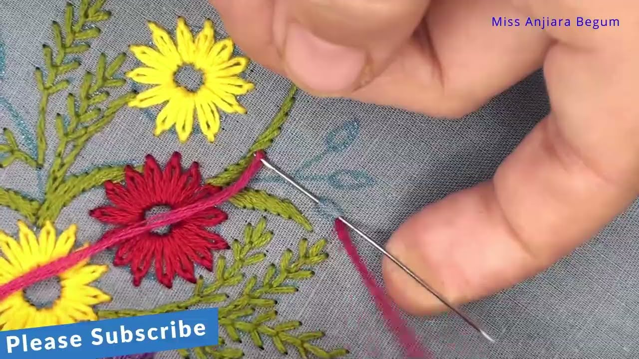 Lazy Daisy Embroidery Designs, Embroidery Work Designs, Embroidery Designs Flowers