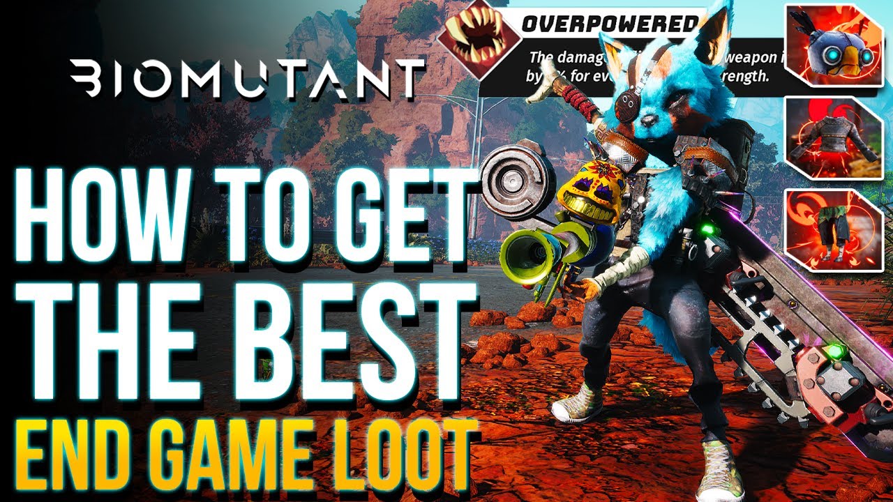 Biomutant — как найти лучшую добычу в конце игры, детали оружия и быстро повысить свой уровень! (...