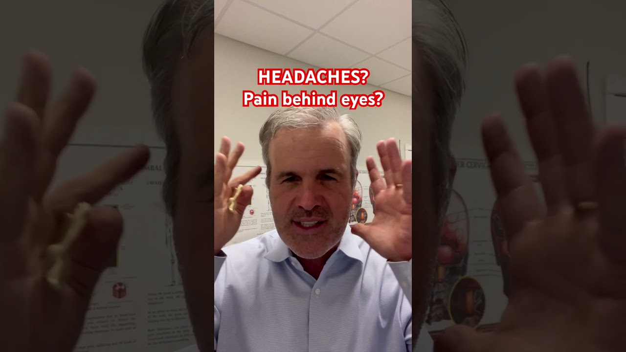 Headaches and pain behind the eyes can be coming for the neck! | #srq #tampabay #venice
