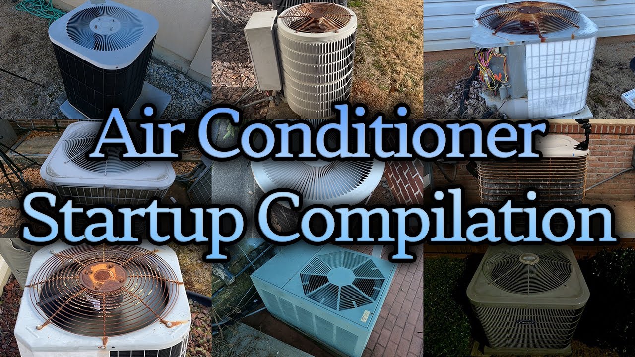 Air Conditioner Startup Compilation - 20 Startups