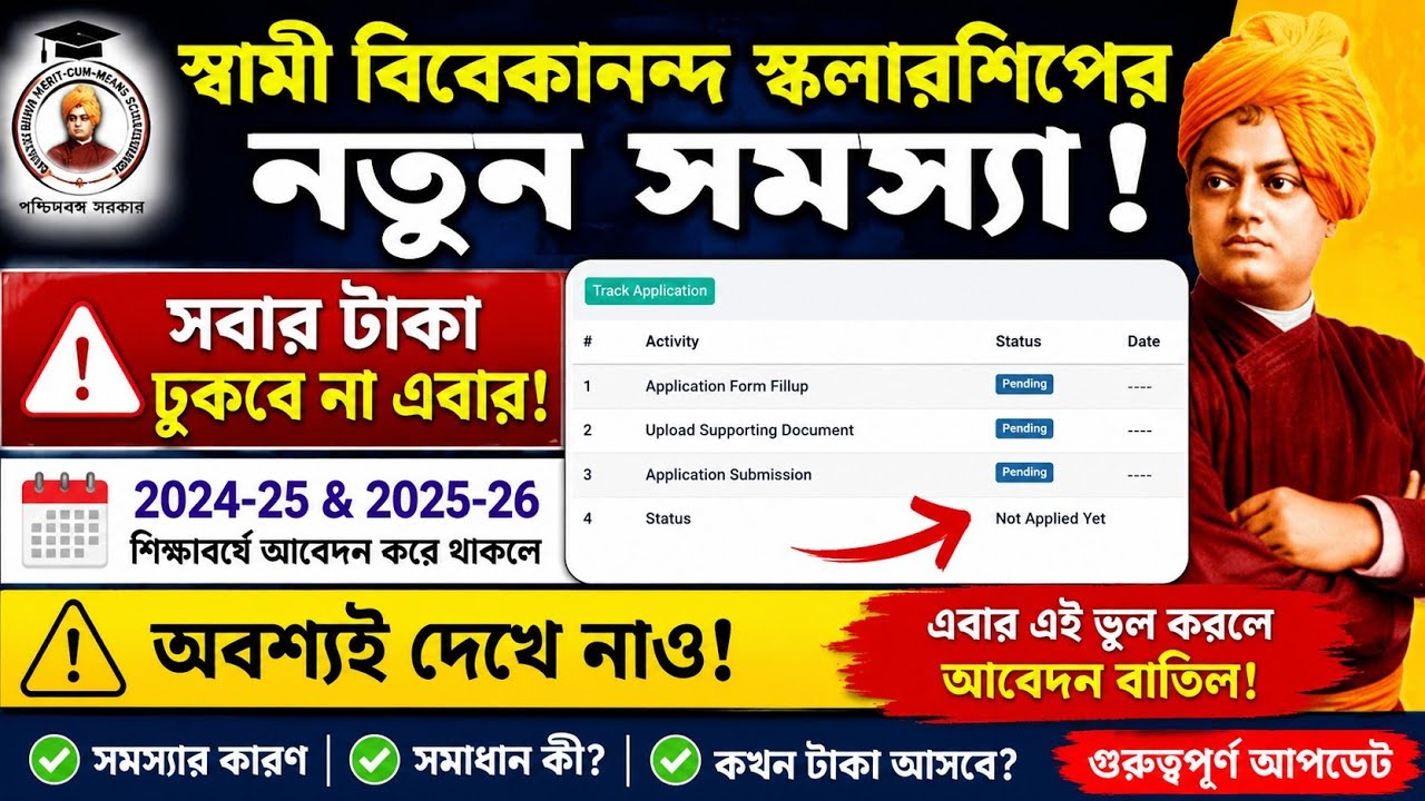 SVMCM Scholarship 2026: Payment Disbursed। svmcm 2025-26 taka kobe pabo। Svmcm payment update 2026
