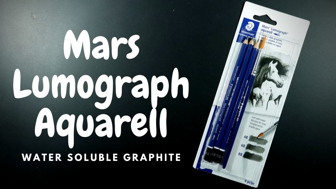 Water Soluble Pencils?! Mars Lumograph Aquarell  Demo and Review