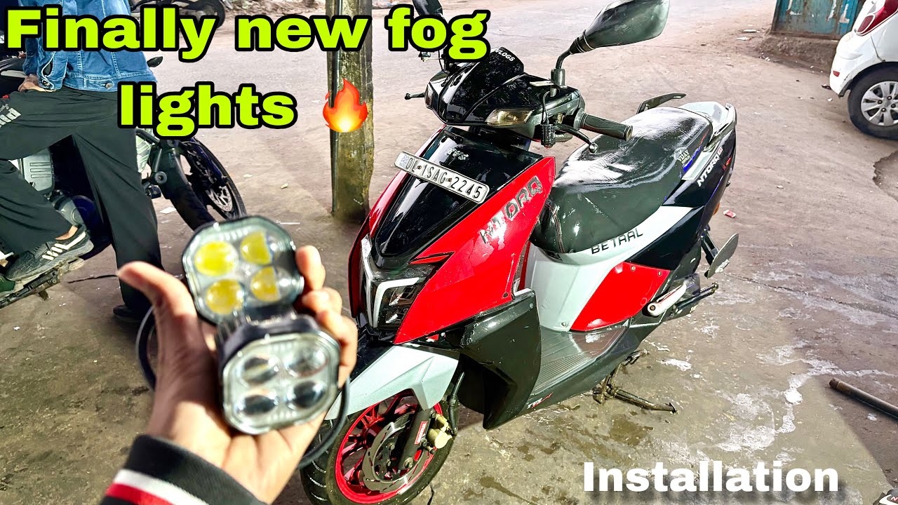 Finally new fog light installation in betaal 😍| Ntorq xp | vkd vlogs