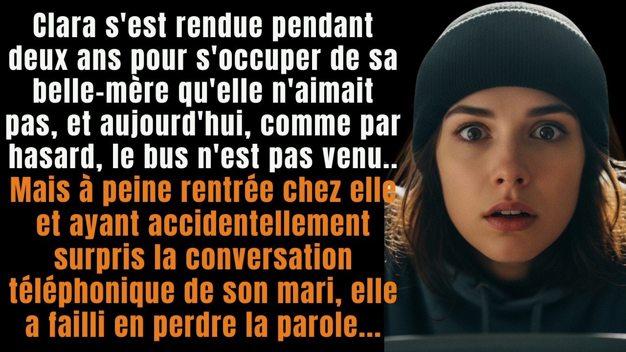 Clara s’est occupée de sa belle mère deux ans, et chez elle, elle a surpris son mari…