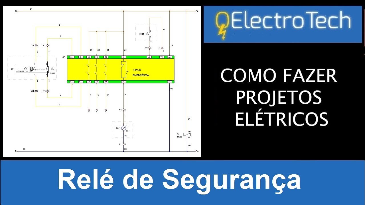Projetos Elétricos Relé de segurança