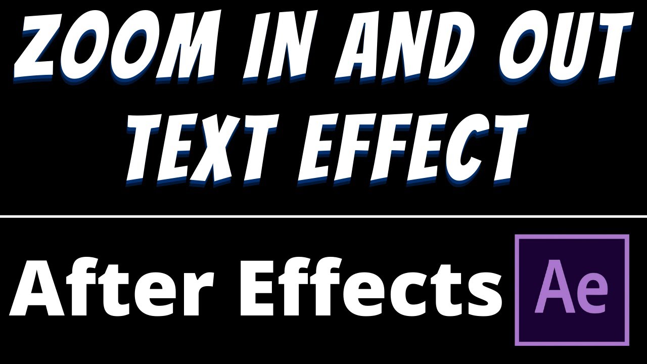 Эффекты увеличения и уменьшения масштаба текста в руководстве по After Effects от Abobe