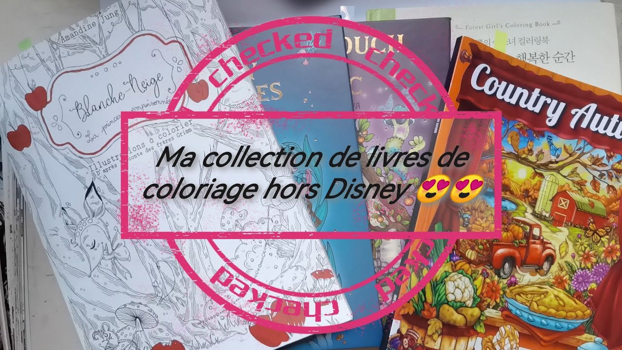 Ma collection de livres de coloriage hors disney
