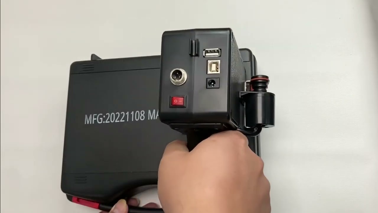 Handheld inkjet printer with solvent white ink cartridge