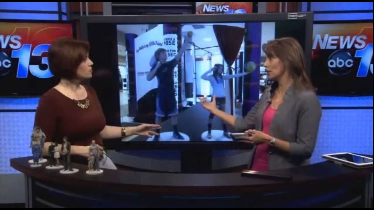 How to get 3D Full Body Scan at Artec Shapify Booth - ABC News with Francie Black