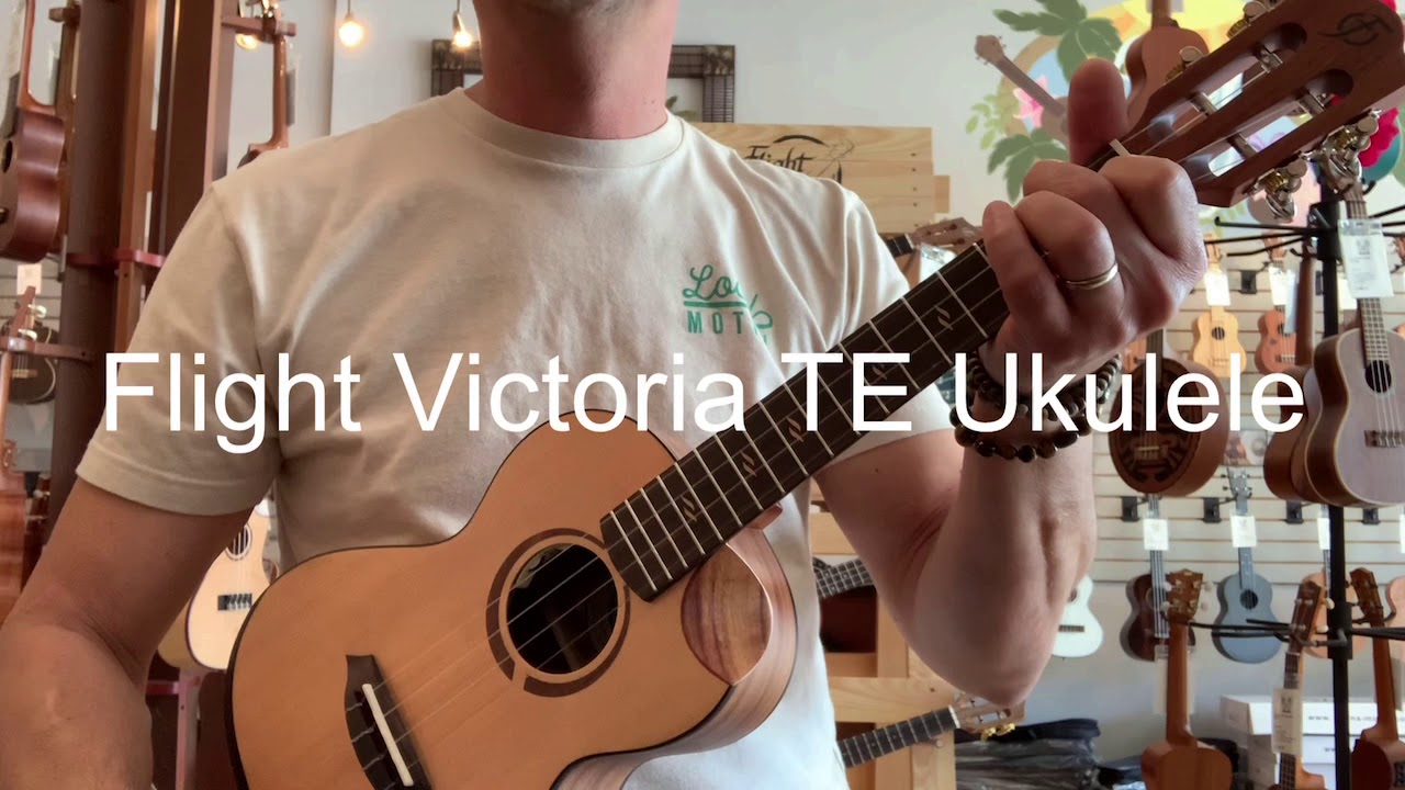Flight Victoria TE Ukulele Demo/Review at Aloha City Ukes