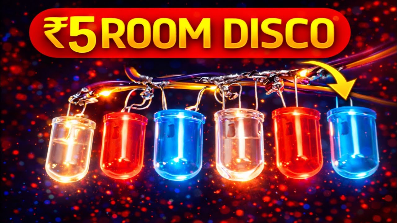 ₹5 में Room Disco Light 😱 | Amazing DIY LED Project ll Experiment Team 