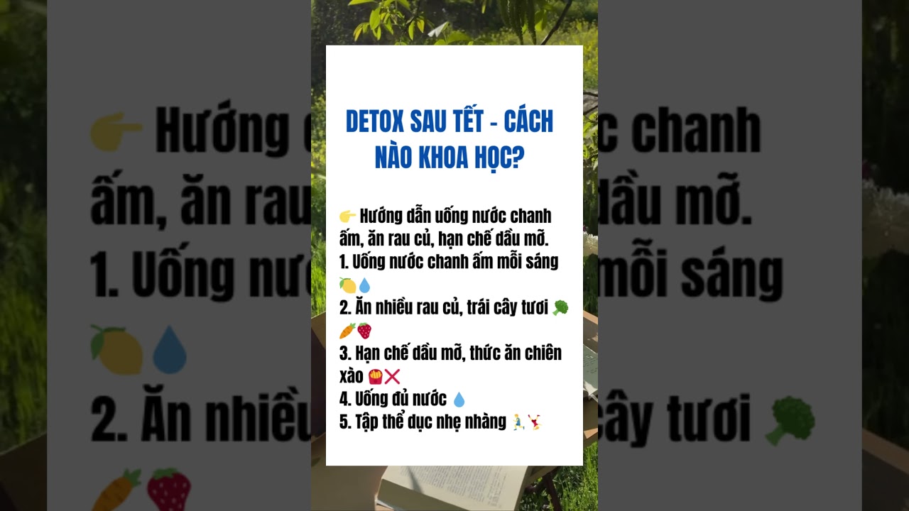 #13 Detox sau Tết &ndash; C&aacute;ch n&agrave;o khoa học?  #meohaychoban #mẹovặttrongcuộcsống  #shortvideo