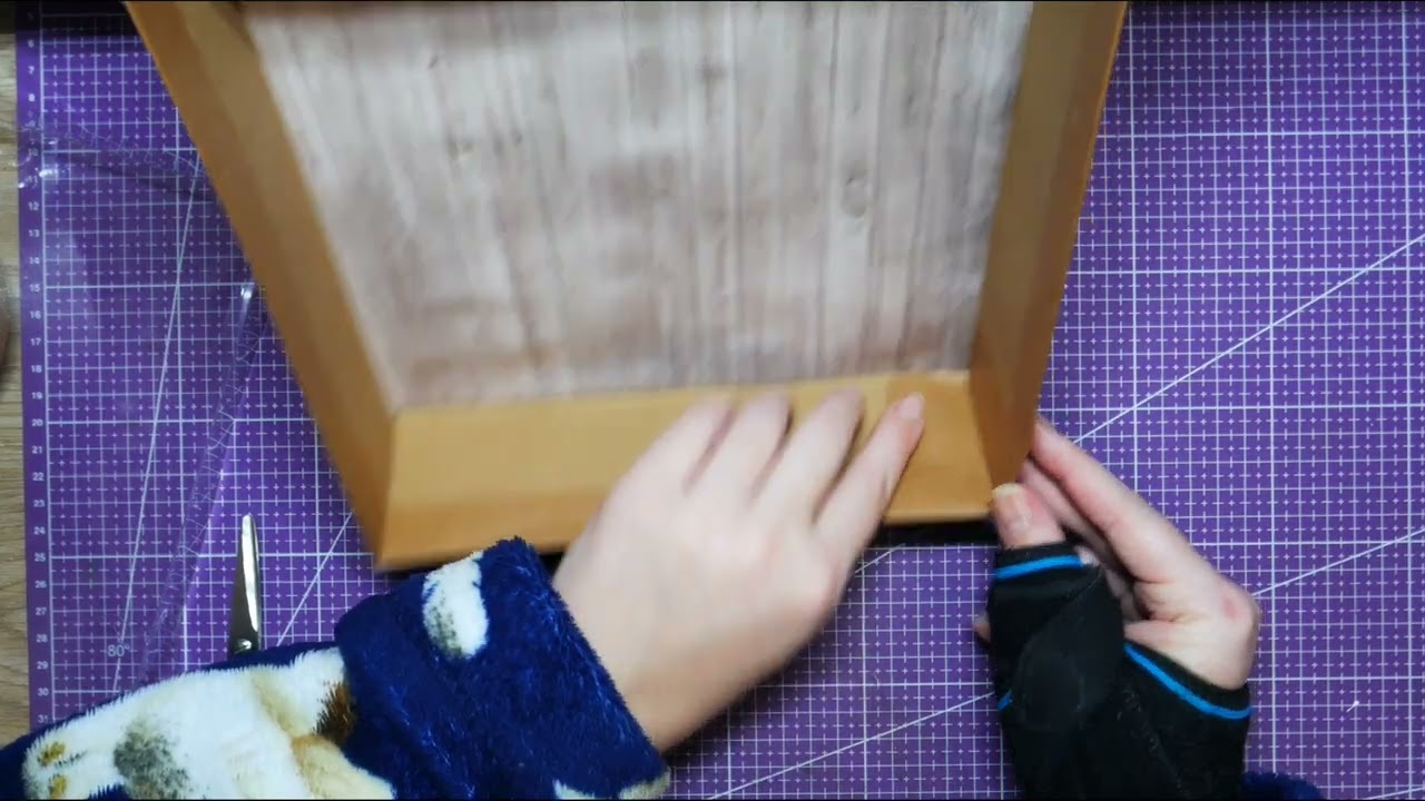 TUTO BOITE DECORER POUR RANGER MES FLEURS ET RETOUR DE L’ECHOGRAPHIE