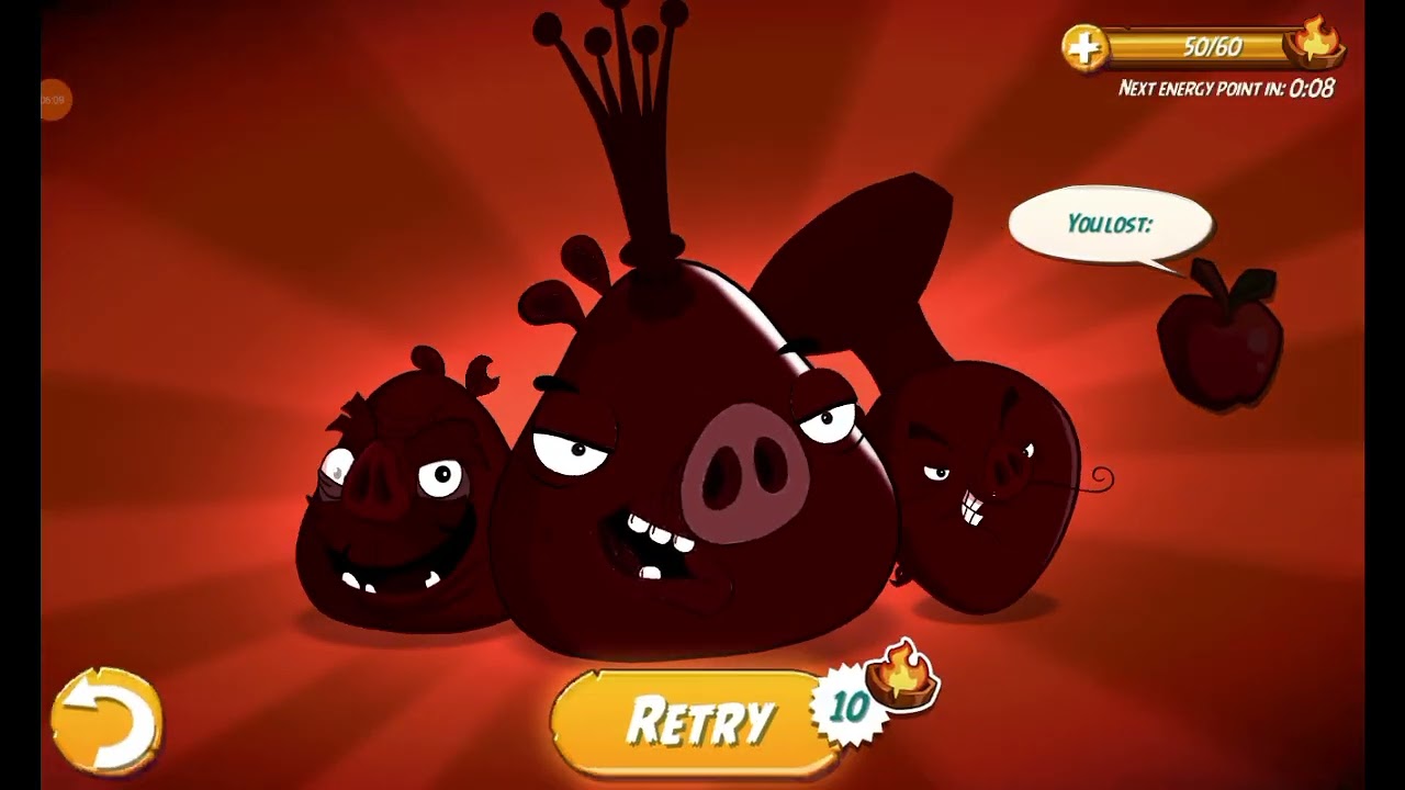 I'm playing angry birds