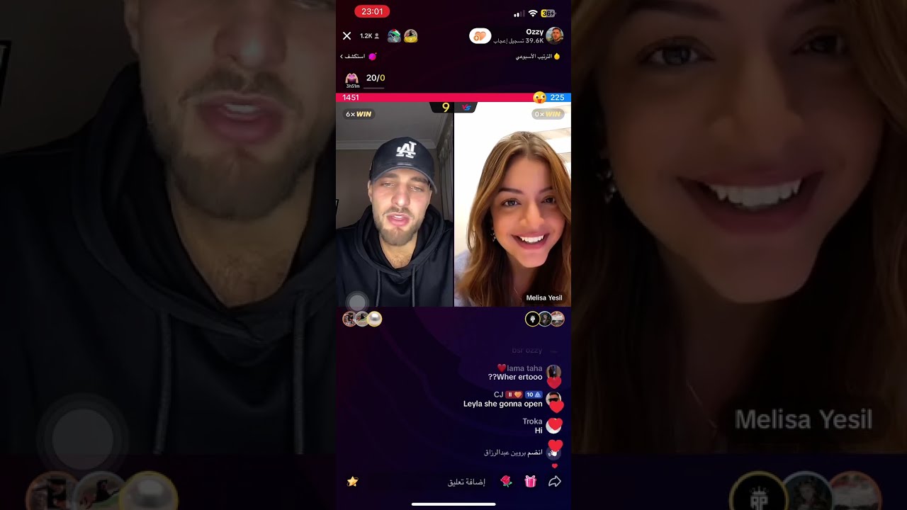 22. October 2023 اوزي لايف مع ندى نوريل ليلى ام عمر ارتو ميليسا ozzy live Tiktok